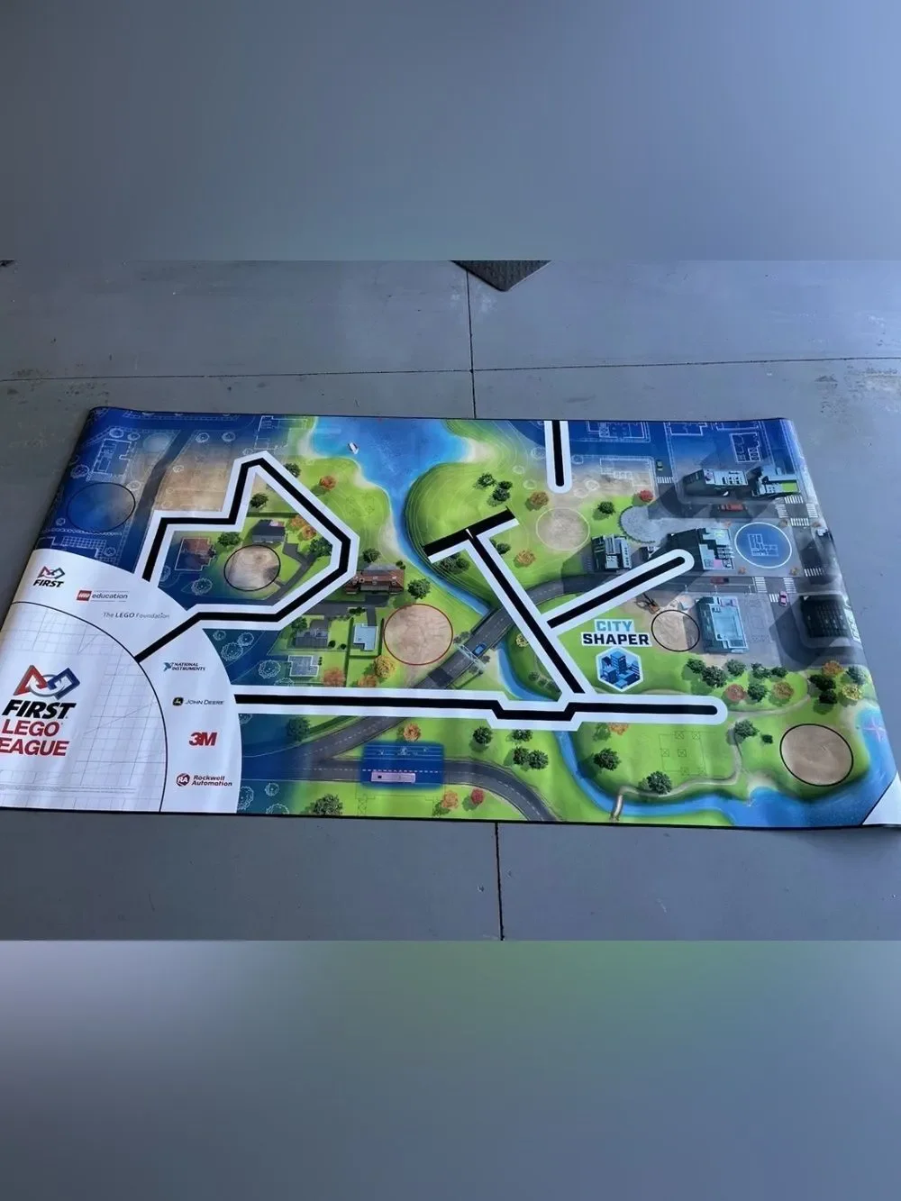 2019 FLL(First LEGO League) city shaper Challenge Mat only Like Rolled 78” X 44”
